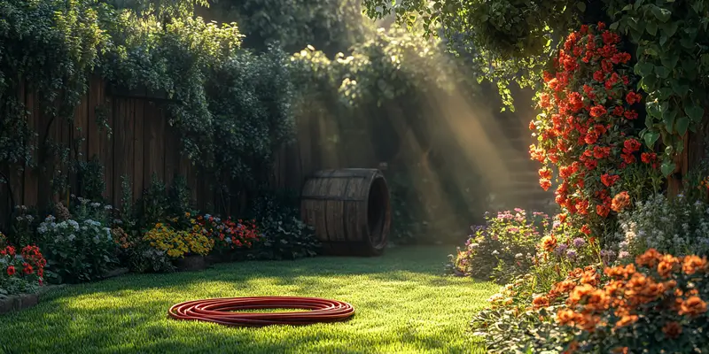 Jak zwinąć wąż ogrodowy na wózek?